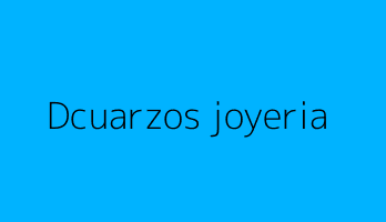 Dcuarzos joyeria